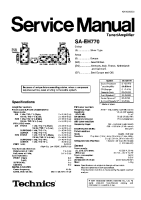 Technics - SAEH-770 - Service manual 